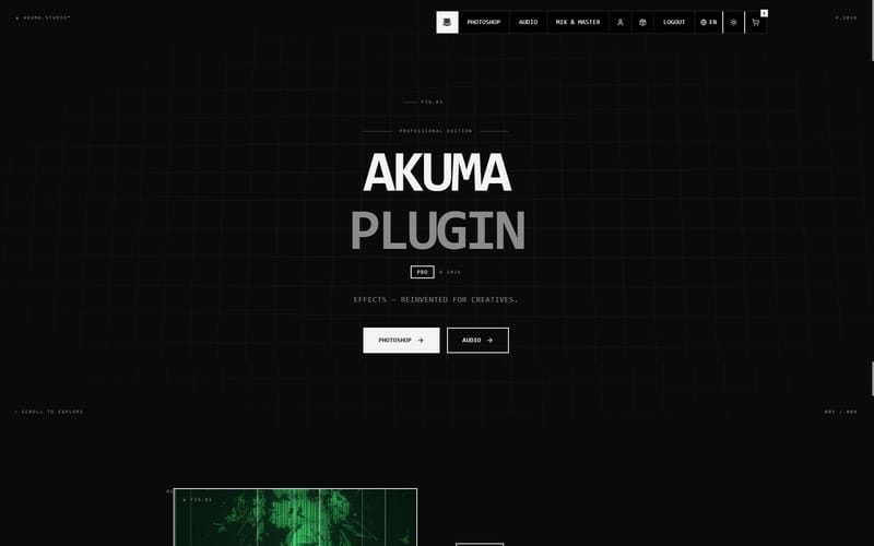 Akuma Plugin Studio Inhouse Web App mit Shop und Lizenzsystem